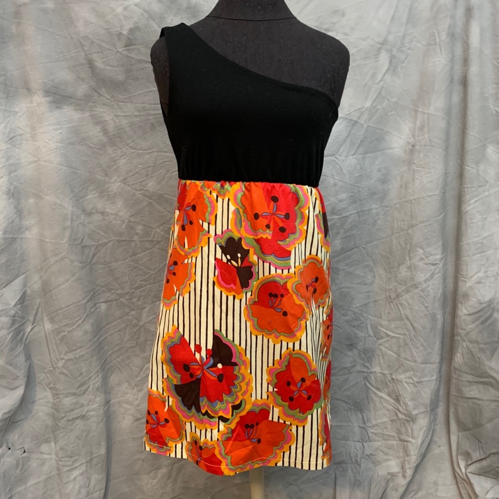 Judith Marsh One Shoulder Poppy Dress